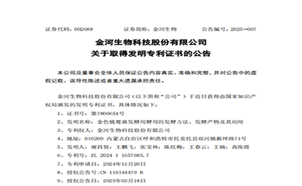 w88win官网关于获得发现专利证书的布告